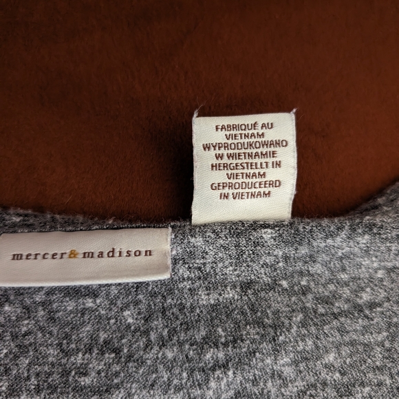 mercer & madison Sleeveless Gray Shift Dress Size M - Picture 6 of 13